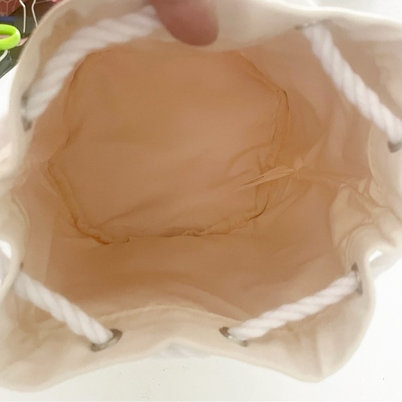 CD Christian Dior Canvas Drawstring Cinched Beauty Pouch Round - Picture 4 of 6